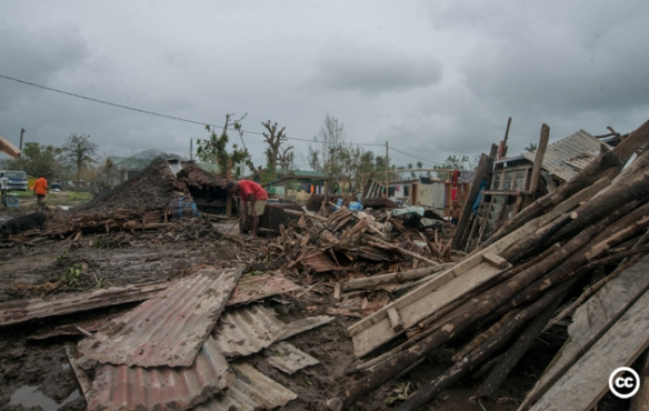 Damages from Cyclone Pam, Vanuatu. Creative Commons: UNICEF Pacific, 2015