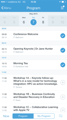 The first few sessions on Day 1 of the Conference